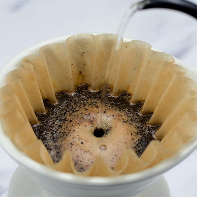 100 Pack 1-4 Cup Coffee Filters, Disposable Basket Coffee Filter - Image 3