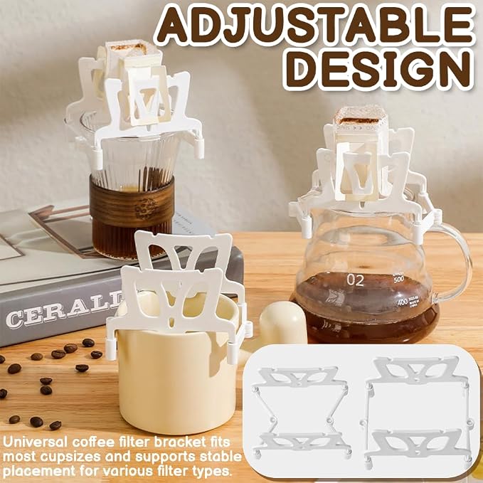 Collapsible Coffee Dripper Holder, Adjustable Coffee Maker Filter, Reusable - Image 4