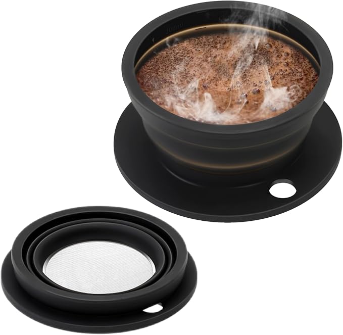 Paperless Collapsible Pour Over Coffee Dripper, Travel Pour Over Coffee Maker by Unknown