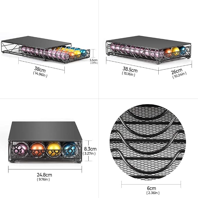 RECAPS Coffee Pod Holder Pod Drawer Storage Pods Holder Coffee Capsules Kitchen - Image 3