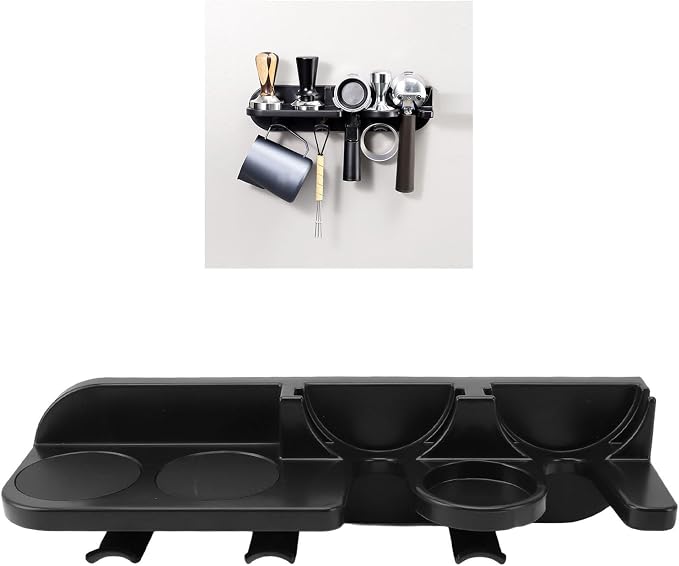 Wall Mounted Coffee Station Organizer, ABS Coffee Distributor Tamper 58mm - Image 9