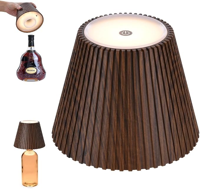 WILIT Wireless Bottle Lamp Shades, 3-Level Brightness Wine Bottle Lights - Image 8