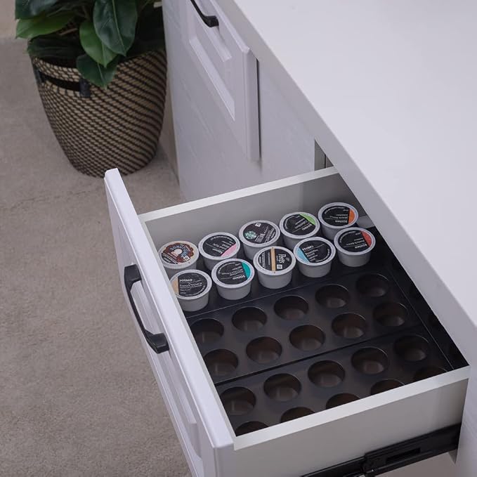 Coffee Pod Storage Organizer for Kitchen Drawer, Holders 60 K CUP, Premium by wobivcs