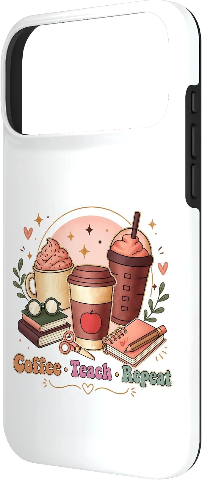 Coffee Teach Repeat Teacher Daily Routine Design Case - Image 2
