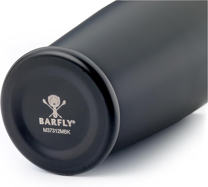 Barfly Cocktail Shaker with Weighted Bottom, Deluxe 28 oz, Matte Black - Image 5