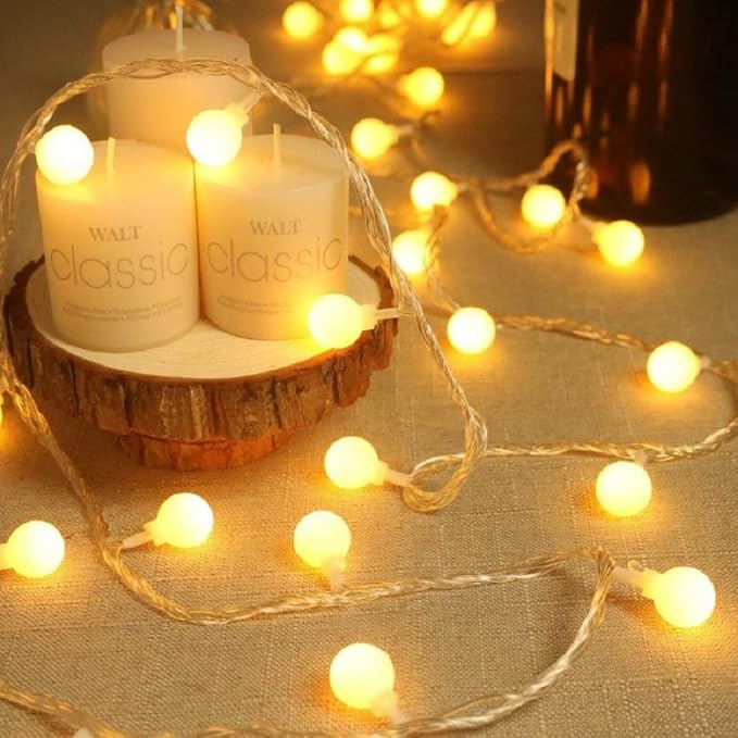 Globe USB String Lights, 20ft 40 LED Globe USB Powered Fairy Lights Warm White by Unknown