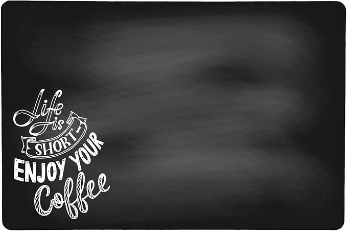 Chalkboard Style Placemat for your Coffee Maker or Espresso Machine by ThisJoyfulHome