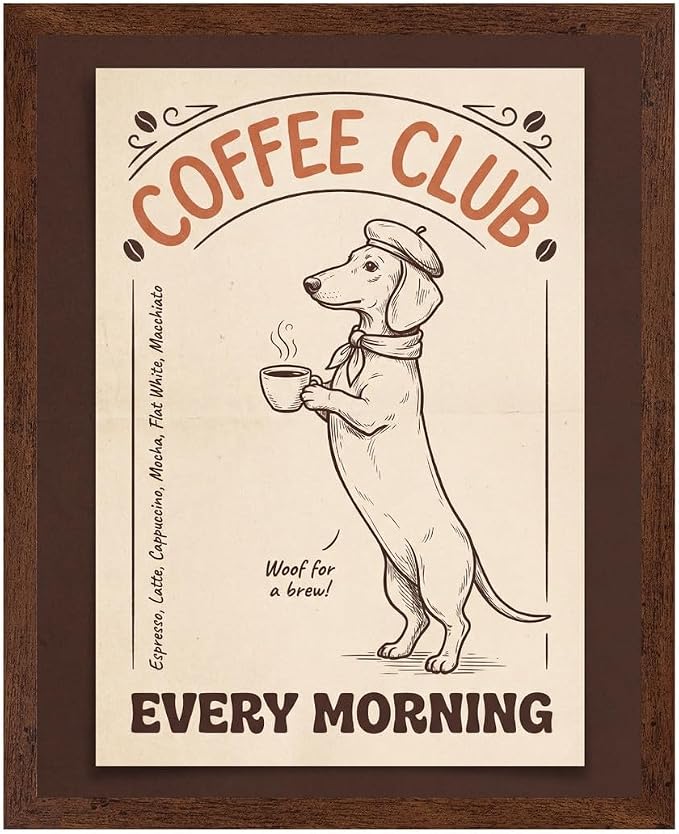 Lawrence Williams Designs Coffee Club Poster by LawrenceWilliamsDesigns
