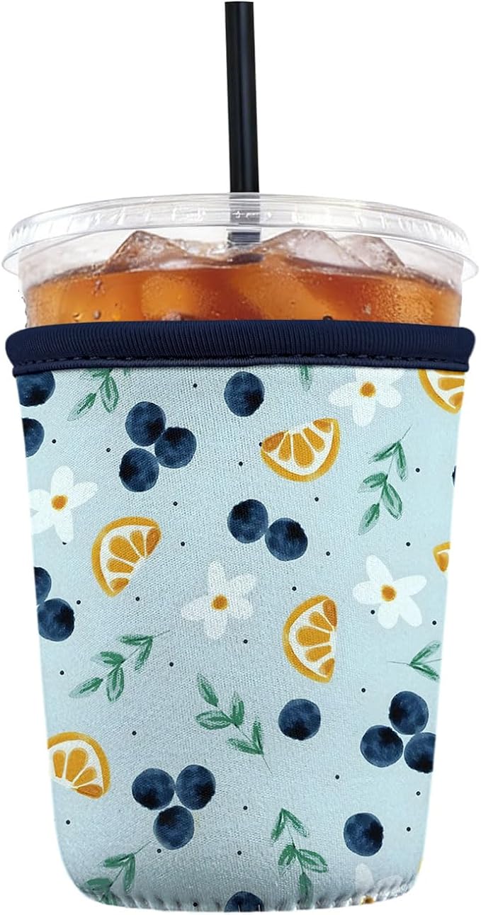 Reusable Insulated Neoprene Iced Coffee Sleeve by Cavllson