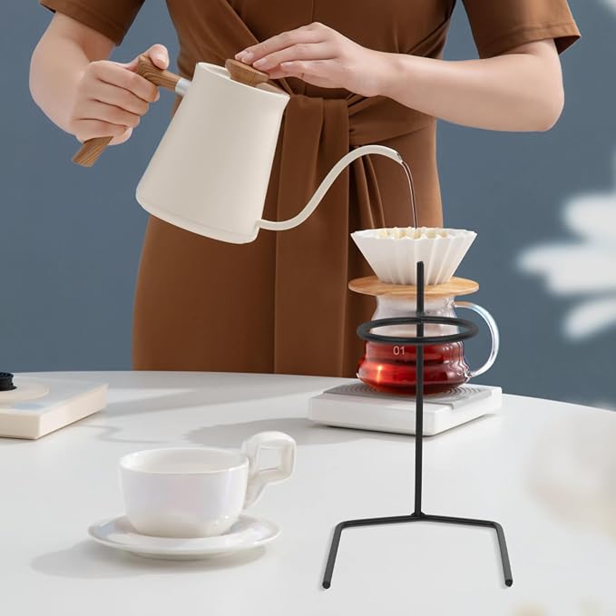 Coffee Filter Dripper Stand Stainless Steel Durable Lightweight Portable Filter - Image 2