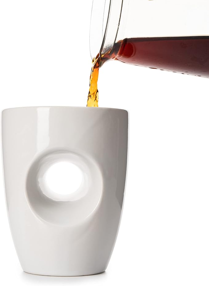 Full Handwarmer Mug 12oz, Central Grip To Comfy Warm Your Hands & Fingers While - Image 3