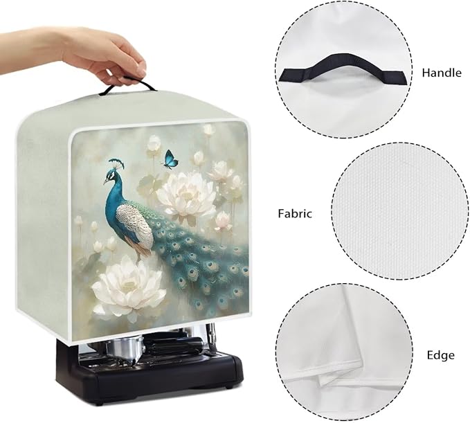 Peacock Coffee Maker Dust Cover Universal Coffee Machine Covers - Image 5