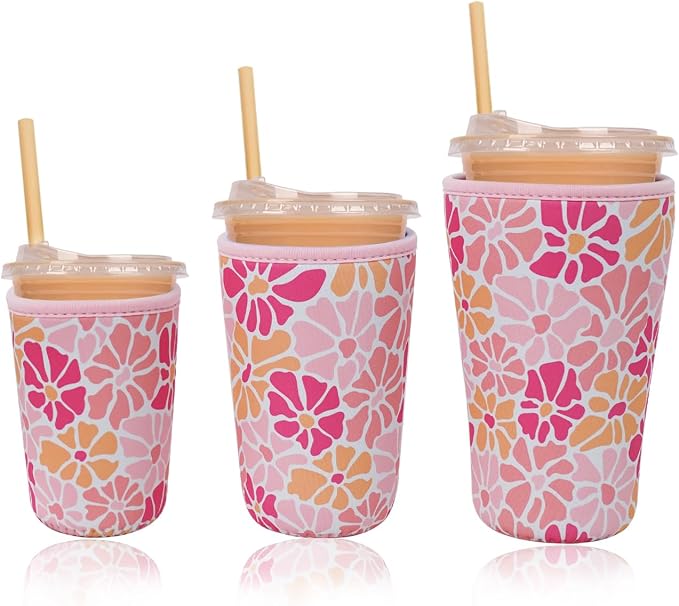 Reusable Insulated Neoprene Iced Coffee Cup Sleeve, Durable Drink Sleeve by Unknown