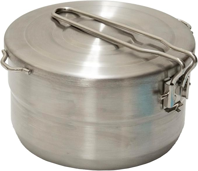 Stansport Stainless Steel Camping Cookware Set – Durable Nesting Mess Kit - Image 7