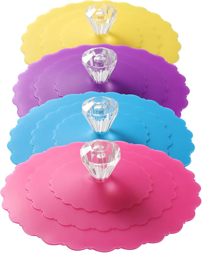 Silicone Cup Covers ， Multicolored Silicone Lids by Keweilian