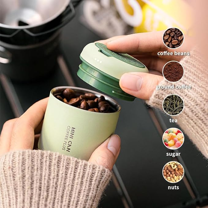 watchget Portable Mini Airtight Coffee Canister - Image 4