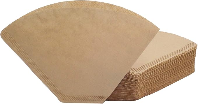 #4 Cone Coffee Filter 8-12 cup, Unbleached Natural Paper, No Blowout, Disposable by Irekamons