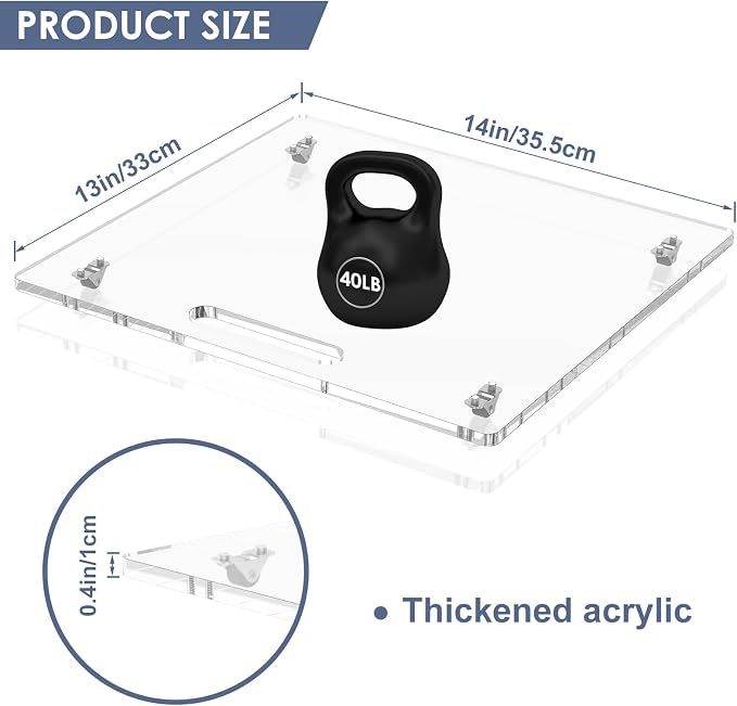 Appliance Sliders with Rubber Wheels, Sliding Tray - Image 3
