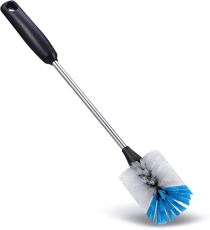 MOSOLAN 3-in-1 Stainless Steel Bottle Brush and Straw Cleaning Set, Long Handle - Image 3