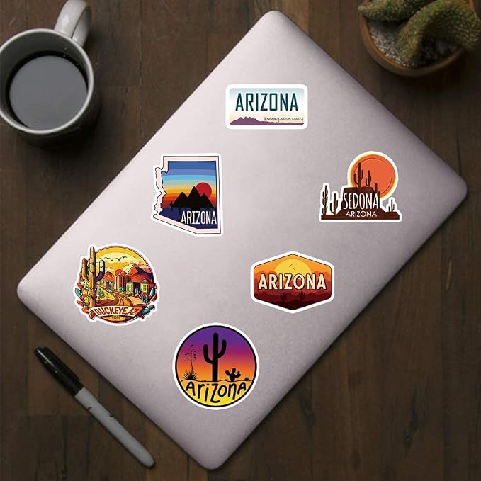 500Pcs America Arizona Stickers, Aesthetics Flag 1 Inch Labels - Image 4
