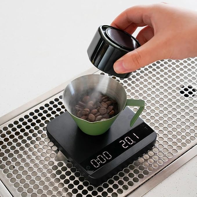 watchget Stainless Steel Espresso Cups, Single Spout & Scale Measuring Cup - Image 4