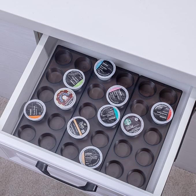 Coffee Pod Storage Organizer for Kitchen Drawer Holders 20 K CUP, Premium by wobivcs