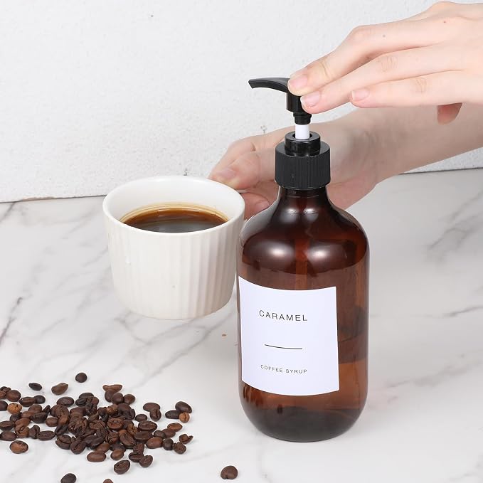 36PCS Coffee Syrup Labels Stickers Syrup Dispenser Labels - Image 5