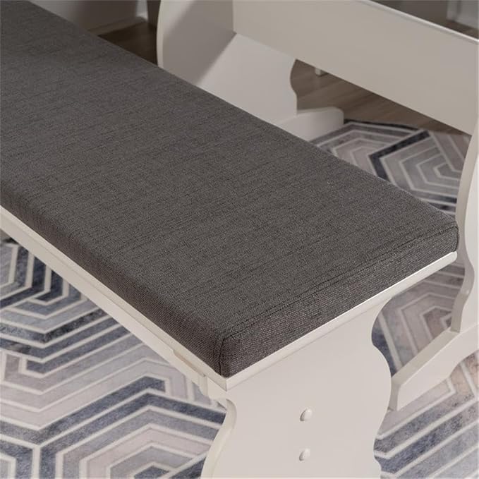Pemberly Row Corner Nook Dining Set, Includes Table, and Corner Unit, - Image 3