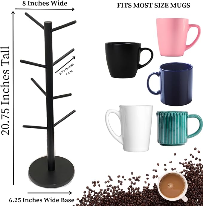 Evelots Countertop Coffee Mug Holder - Image 5