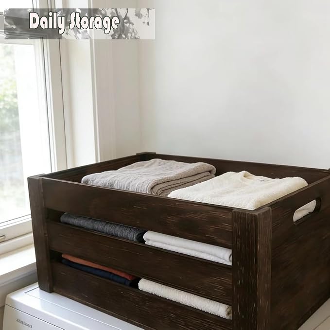 Rustic Wooden Crates Set of 3 - Image 5