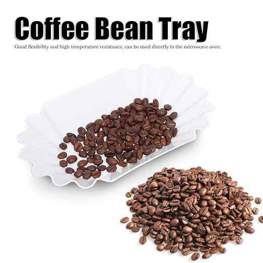 Rengue Coffee Bean Tray, Display Dish, Heat Storage Container, 8.8x5.1x1.4in - Image 4