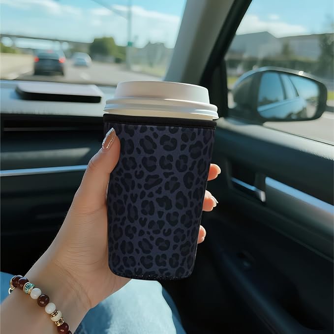 Reusable Insulated Sleeve for Iced Coffee Cup, Coffee Neoprene Sleeve for Cold - Image 2