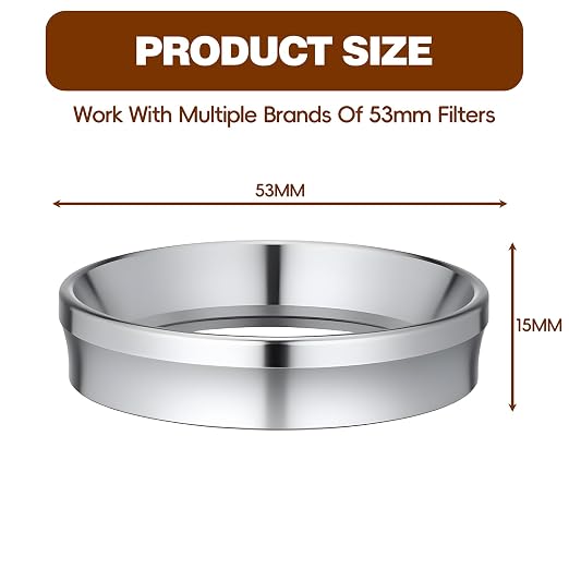 Magnetic Stainless Steel Espresso Dosing Funnel Compatible - Image 2