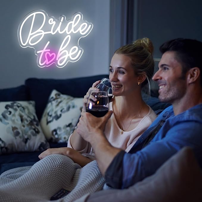 Bride to Be Neon Sign Wedding Light Signs White Led Neon Light Signs USB - Image 8