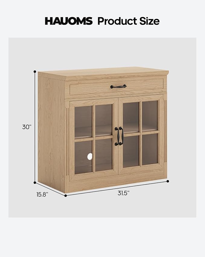 HAUOMS Modern Farmhouse Coffee Bar Cabinet - Image 2
