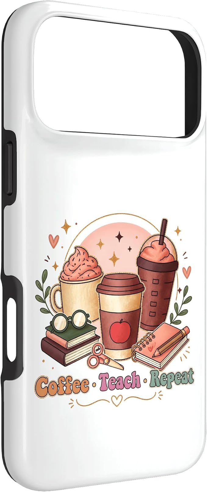 Coffee Teach Repeat Teacher Daily Routine Design Case - Image 3
