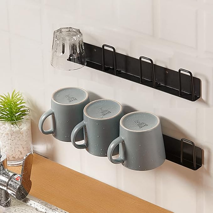BAIEUEJO 2pcs Mug Hooks Wall-Mounted Mug Holder, Coffee Cups Holder Hanger no by BAIEUEJO