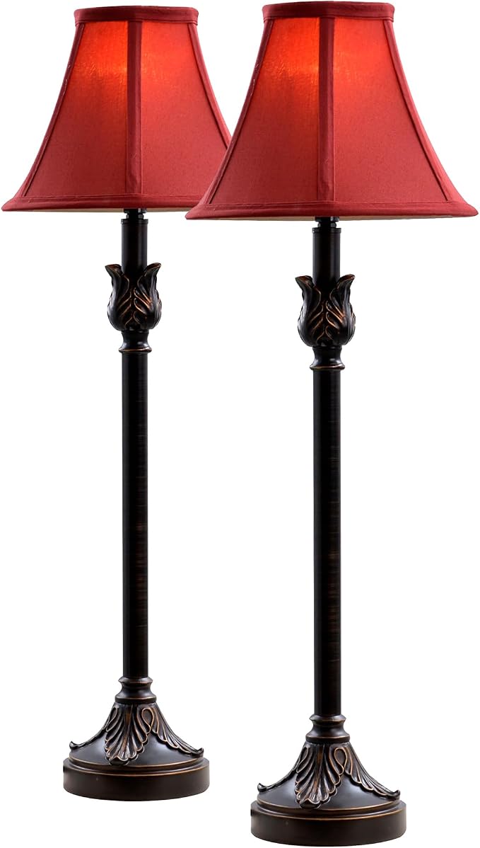Catalina Lighting Brenda Buffet Table Lamps, Desk Lamp - Image 2