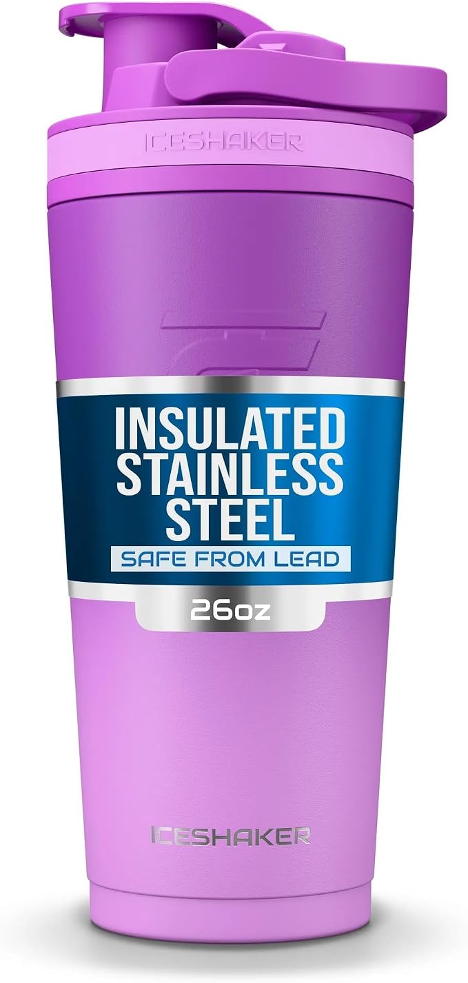 Ice Shaker Insulated Stainless Steel Shaker Bottle | 26oz by IceShaker