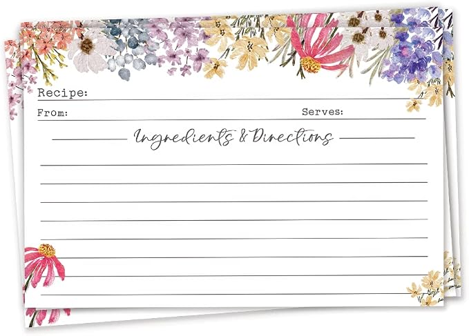 Recipe Cards Double-Sided by mhinvites