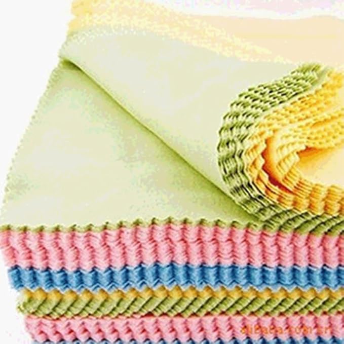 100pcs Microfiber Glasses Cleaning Cloth Lens Cleaning Cloths by EQCOTWEA