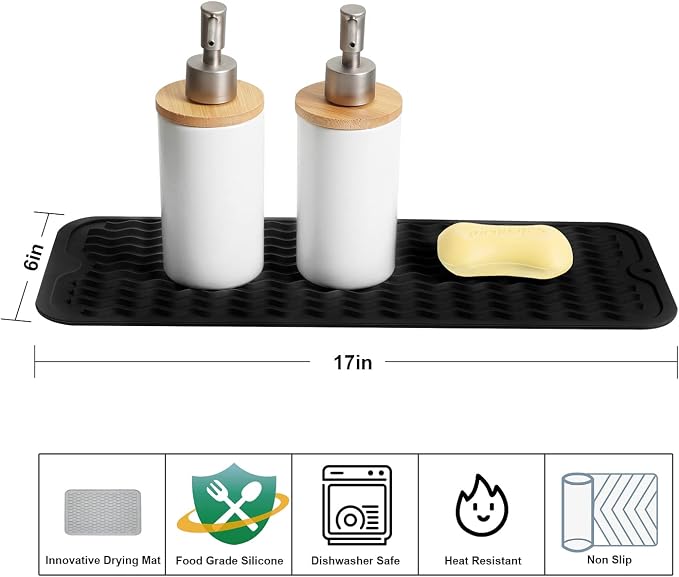 ZLR 2 Pcs Small Dish Drying Mat - Image 2