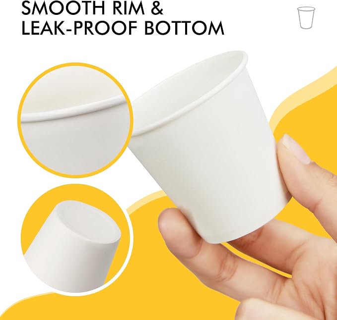 RACETOP 300 Pack Paper Cups 3 oz, Bathroom Cups 3 oz, Disposable Bathroom Paper - Image 4
