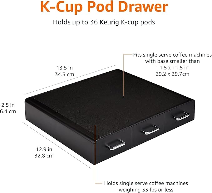 Amazon Basics K-Cup Compatible Coffee Pod Storage Drawer, 3 Easy-Open Drawers - Image 7