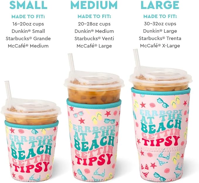 Swig Life Small Iced Cup Coolie, Standard 22oz Iced Coffee Cup Insulator Sleeve - Image 3