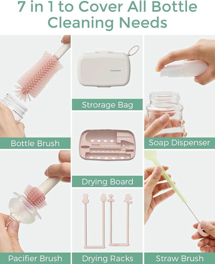 Momcozy 7-in-1 Baby Bottle Cleaner Kit - Image 6