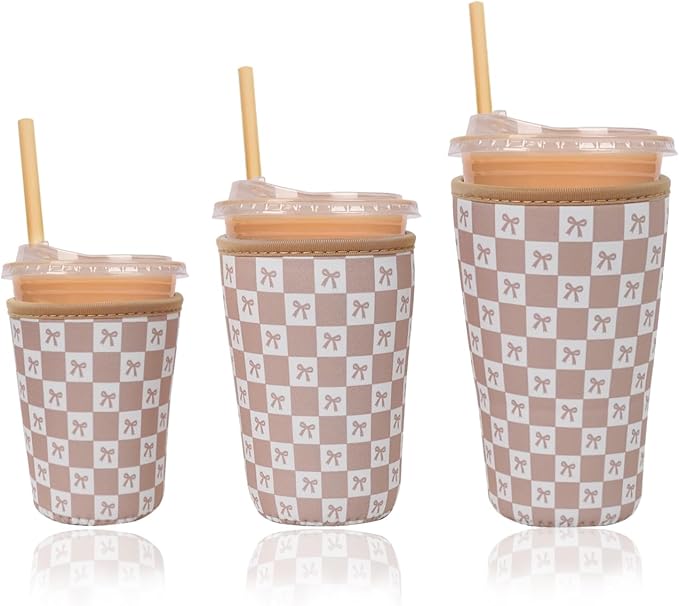 Reusable Insulated Neoprene Iced Coffee Cup Sleeve, Durable Drink Sleeve by Unknown