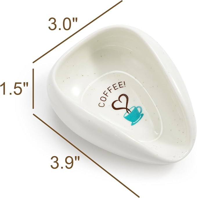 FANGSUN Coffee Spoon Rest, Ceramic Spoon Holder - Image 4