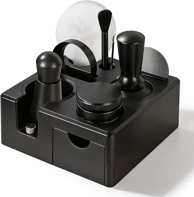 51mm Espresso Accessories Kit, Espresso Knock Box and Tamping Station, Coffee - Image 7