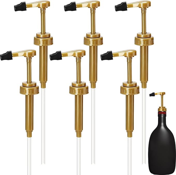 6 Pcs Coffee Syrup Pump Dispenser by Unknown